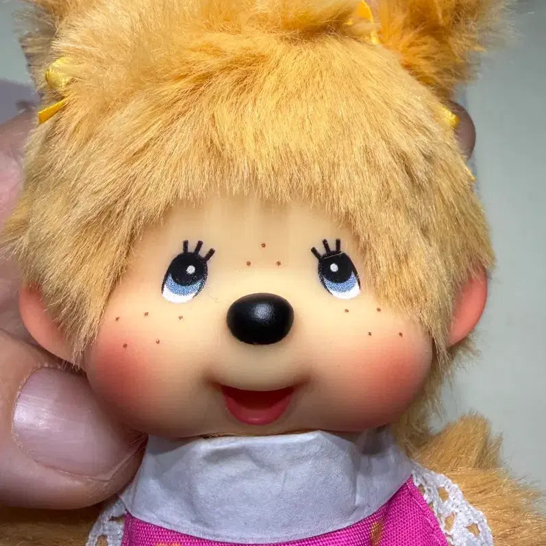 [BUNJANG] Monchhichi Gold Twin Tails Keyring / 홍콩 몬치치 골드 양갈래 키링 새제품