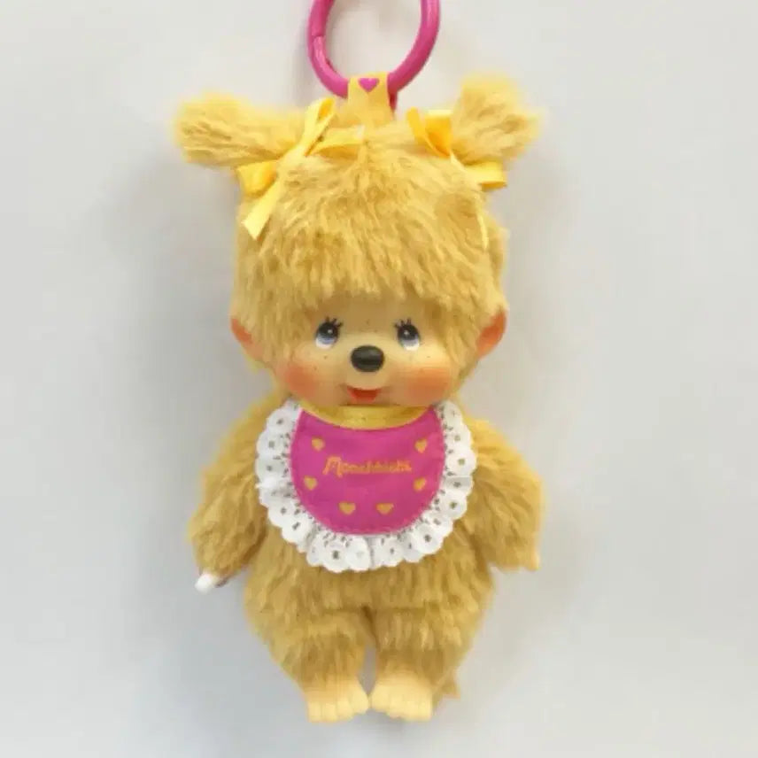 [BUNJANG] Monchhichi Gold Twin Tails Keyring / 홍콩 몬치치 골드 양갈래 키링 새제품