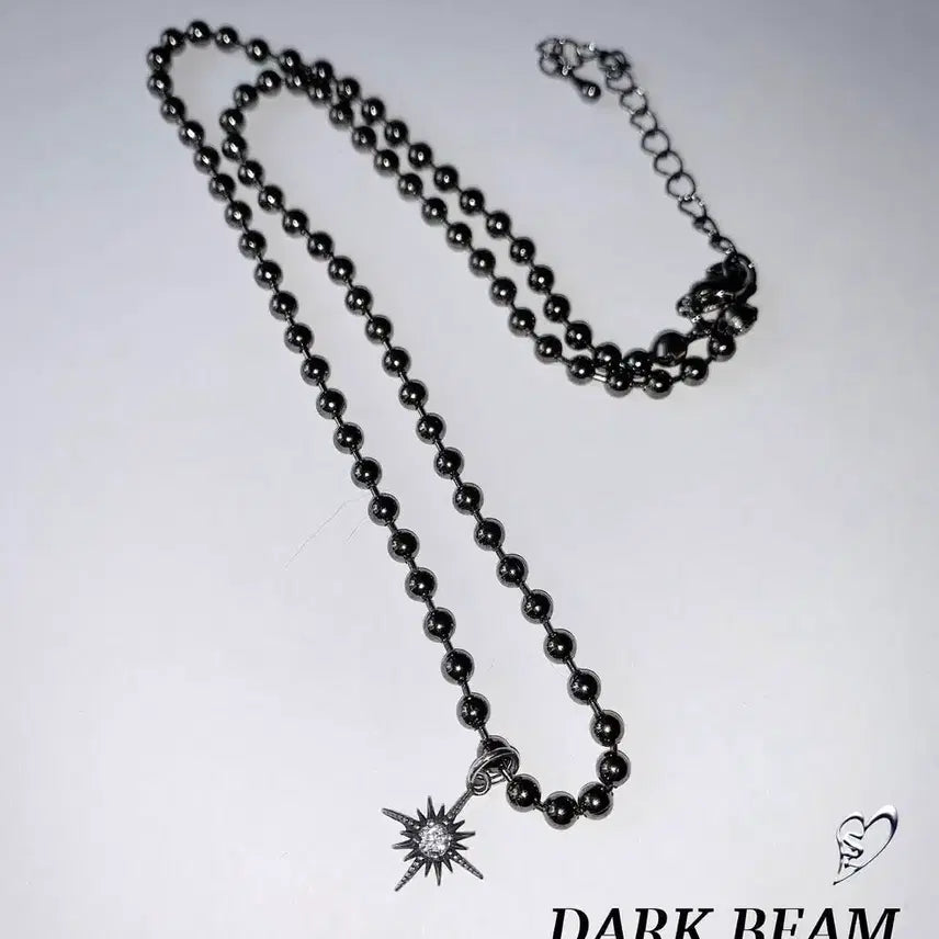 [BUNJANG] Dark Beam Choker Necklace / 수집 다크 빔 초커 패션 목걸이