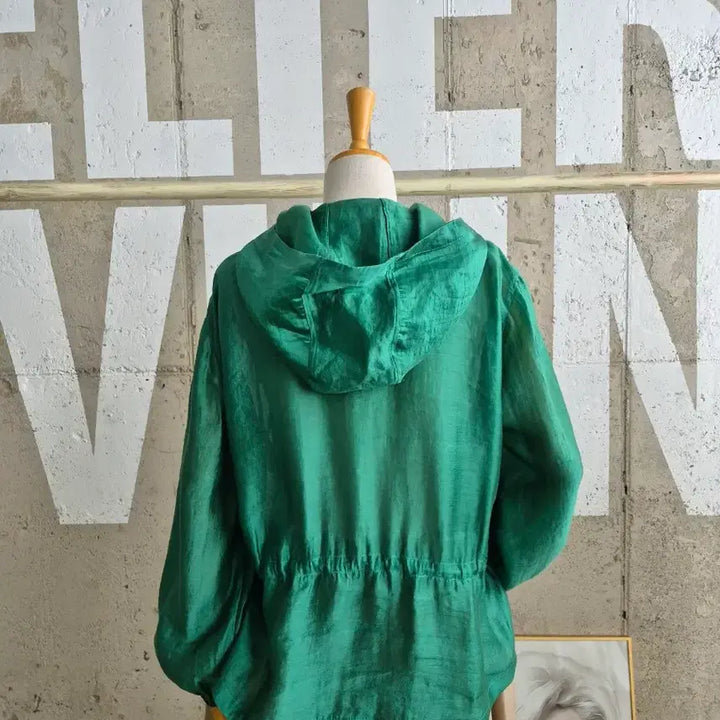 [BUNJANG] OZOC Tencel See-through Short Field Jacket / 오조크 리오셀 시스루 숏 야상자켓