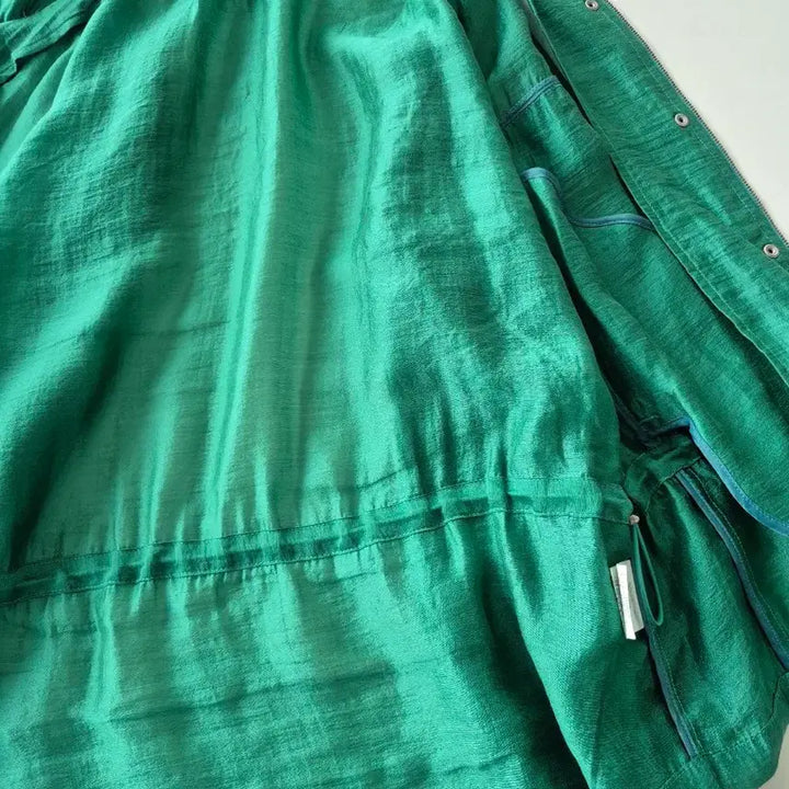 [BUNJANG] OZOC Tencel See-through Short Field Jacket / 오조크 리오셀 시스루 숏 야상자켓