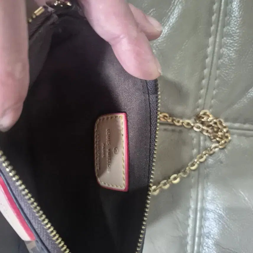 [BUNJANG] Louis Vuitton Monogram Mini Pochette Accessories Chain Bag / 루이비통 모노그램 미니 포쉐트 악세수아 체인백
