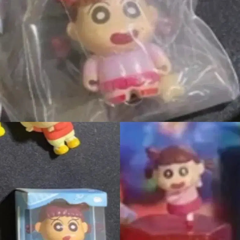[BUNJANG] Crayon Shin-chan Yurin Gacha Figure Set / 짱구 유리 가챠 피규어 3종 일괄 초코비