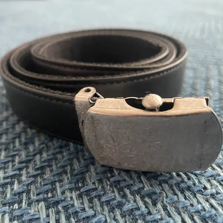 [BUNJANG] The Fabric Web Belt Leather Black / 더패브릭 벨트 WEB BELT LEATHER BLACK