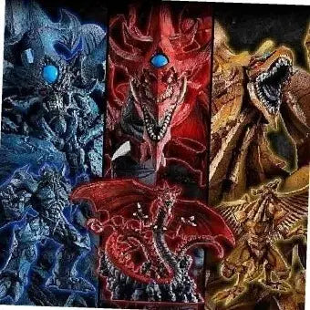 [BUNJANG] Yu-Gi-Oh! Obelisk/Osiris/Ra ABC Figure Set / 유희왕 삼환신 오벨리스크/오시리스/라 abc라원 풀셋