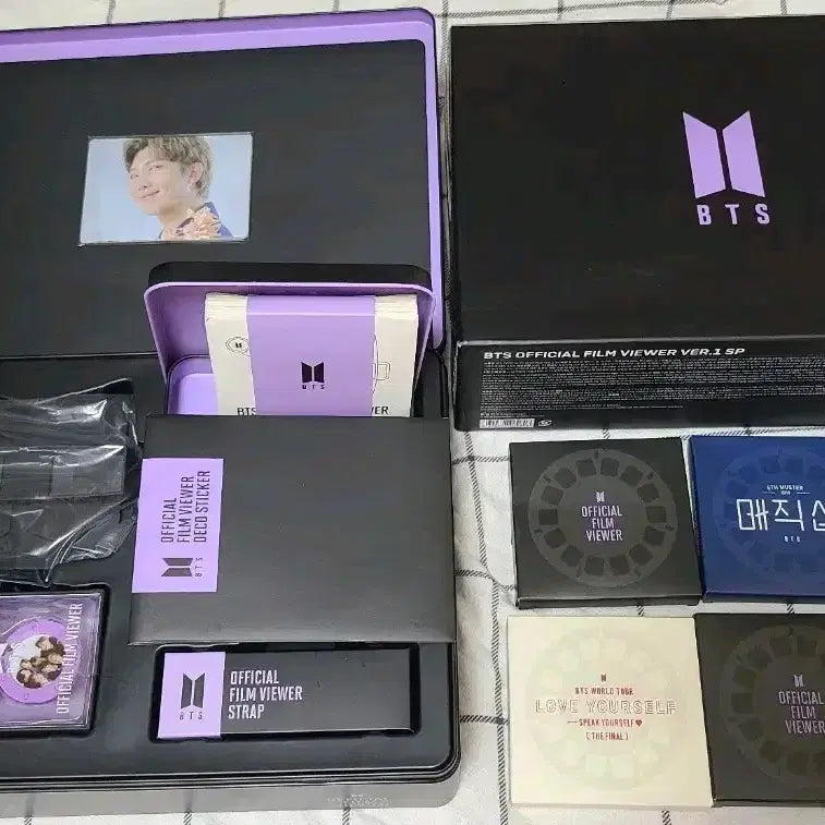 [BUNJANG] BTS Official Film Viewer Full Set + 4 Film Viewer Reels / (택포)(희귀)BTS 방탄소년단 오피셜 필름뷰어 풀세트+필름뷰어 릴 4개