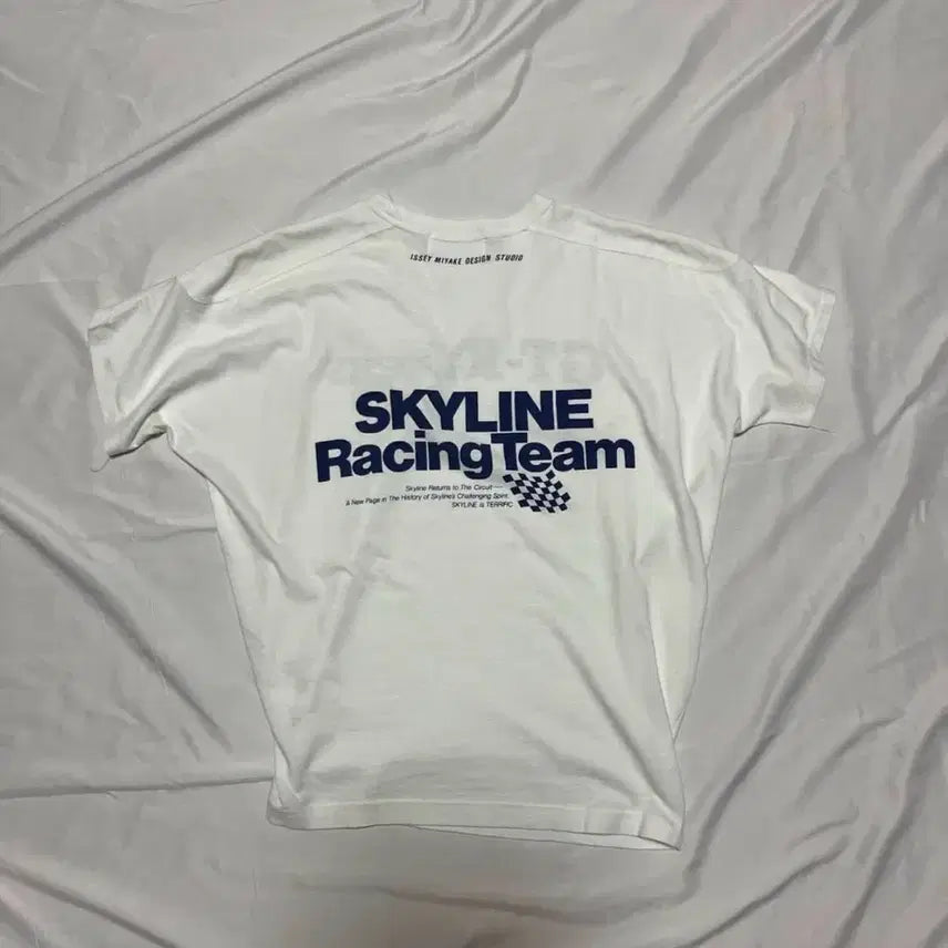 [BUNJANG] Issey Miyake Skyline T-shirt / [OS] 80s 이세이미야케 스카이라인 티셔츠(화이트, 레드)