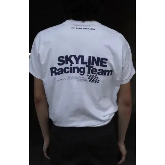 [BUNJANG] Issey Miyake Skyline T-shirt / [OS] 80s 이세이미야케 스카이라인 티셔츠(화이트, 레드)