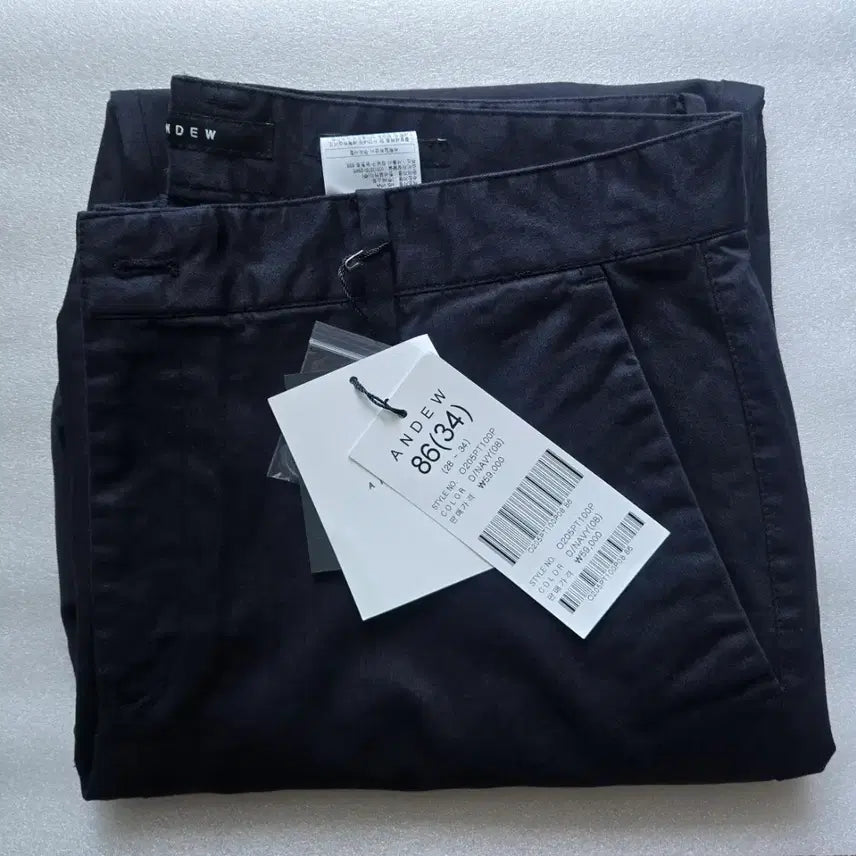 [BUNJANG] ANDEW 34 Comfort Slim Fit Casual Cotton Pants / 택새제품 ANDEW 34 스판 컴포트 슬림핏 캐주얼 면바지 면팬츠