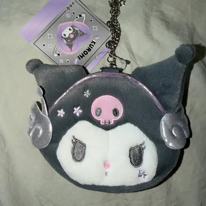 [BUNJANG] Sanrio Kuromi Face Pouch / 산리오 플래닛 토키메키 얼굴파우치 쿠로미