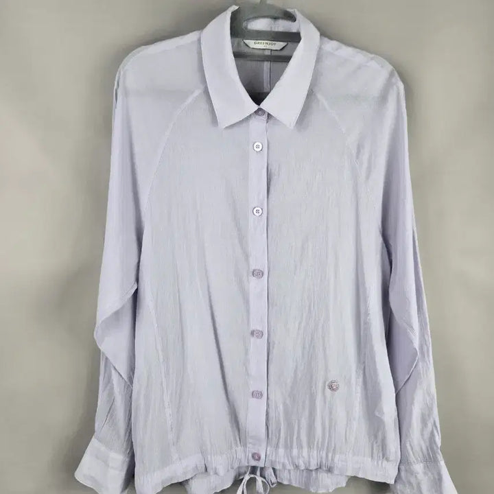 [BUNJANG] Greenjoy 95 Hem Shirring Blouse / [무료배송]그린조이 95 밑단 셔링 얇은 블라우스 연보라