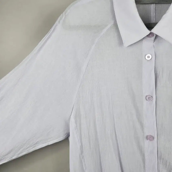 [BUNJANG] Greenjoy 95 Hem Shirring Blouse / [무료배송]그린조이 95 밑단 셔링 얇은 블라우스 연보라