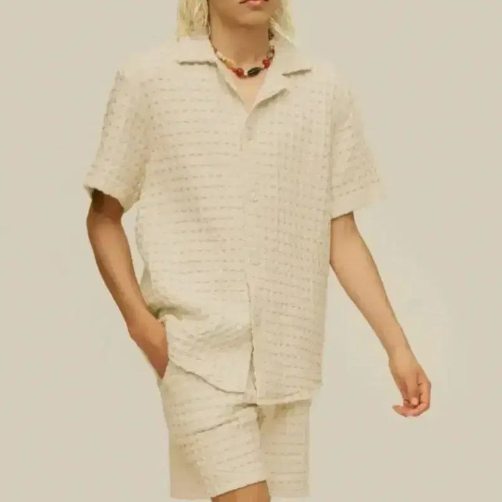 [BUNJANG] OAS Waffle Cuba Shirt / (새옷 228.000) 오에이에스 OAS  와플 쿠바 셔츠 100 105
