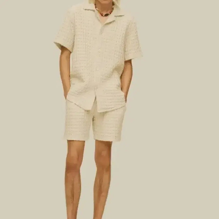 [BUNJANG] OAS Waffle Cuba Shirt / (새옷 228.000) 오에이에스 OAS  와플 쿠바 셔츠 100 105
