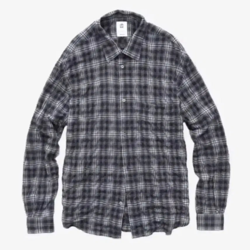 [SOLD OUT] [3]폴리테루 컨트리 체크셔츠 워시드 네이비 페인티드