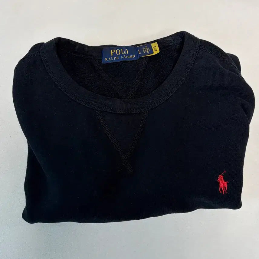[SOLD OUT] 폴로 랄프로렌 블랙 기모맨투맨 L