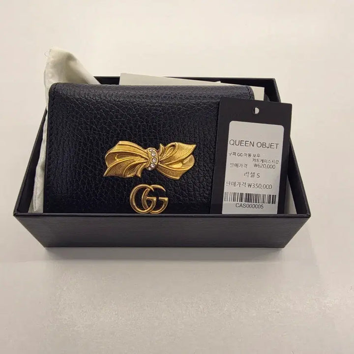 [SOLD OUT] (풀구성/영수증포함) 구찌 GG 마몽 리본 카드 케이스 지갑