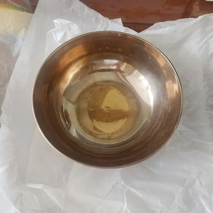[BUNJANG] Master Artisan Bong-ju Lee Bangj-yugi Bronze Bowl / 무형문화재 방짜유기 이봉주 면기 대