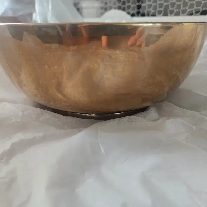 [BUNJANG] Master Artisan Bong-ju Lee Bangj-yugi Bronze Bowl / 무형문화재 방짜유기 이봉주 면기 대
