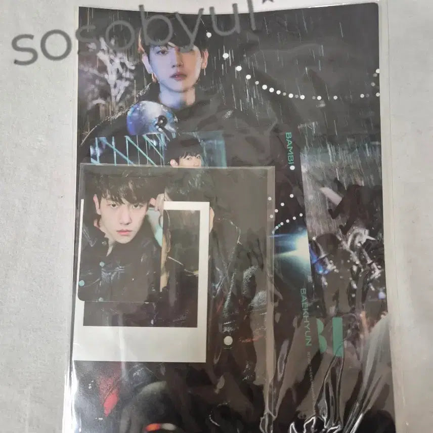 [BUNJANG] EXO Baekhyun Bambi Poster + Photocard Set / (미개봉)EXO 백현 밤비 포스터 + 포토카드
