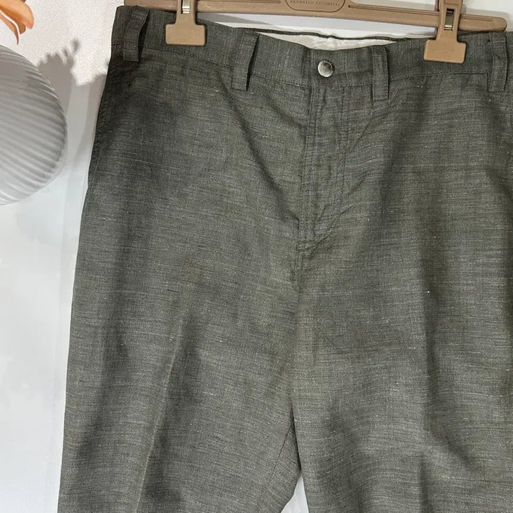[BUNJANG] Brunello Cucinelli Linen Blend Virgin Wool Leisure Fit Slacks / 브루넬로 쿠치넬리 린넨 블렌드 버진울 팬츠 레저핏 슬랙스