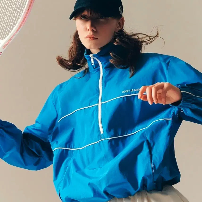 [BUNJANG] Lucky Marche Anorak Windbreaker Size S / 럭키마르쉐 아노락 골프 테니스 바람막이 S