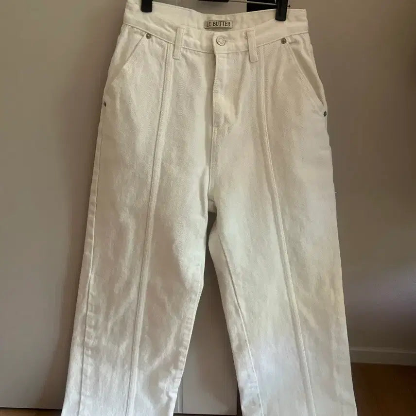 [BUNJANG] Le Vêtements White Denim Pants / 르버터 화이트 데님 팬츠