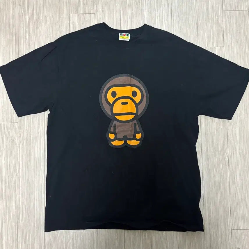 [BUNJANG] Bape Milo Short Sleeve T-Shirt Black 2XL / 베이프 마일로 반팔티