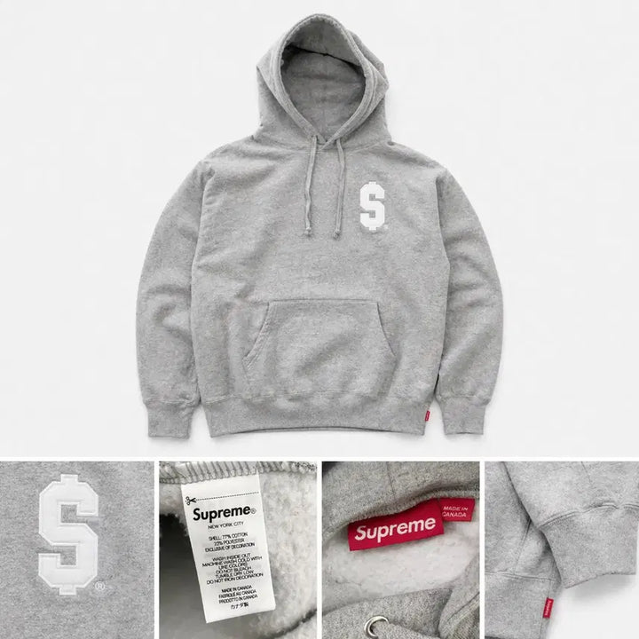 [SOLD OUT] 슈프림 24SS $ 로고 스웻 후디 헤더그레이