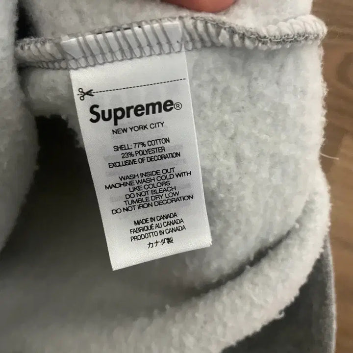 [SOLD OUT] 슈프림 24SS $ 로고 스웻 후디 헤더그레이