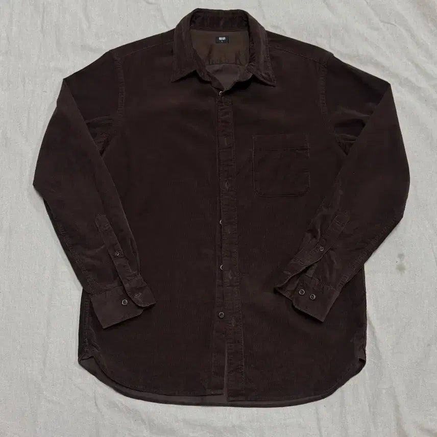 [SOLD OUT] 유니클로 코듀로이 브라운 셔츠 L
