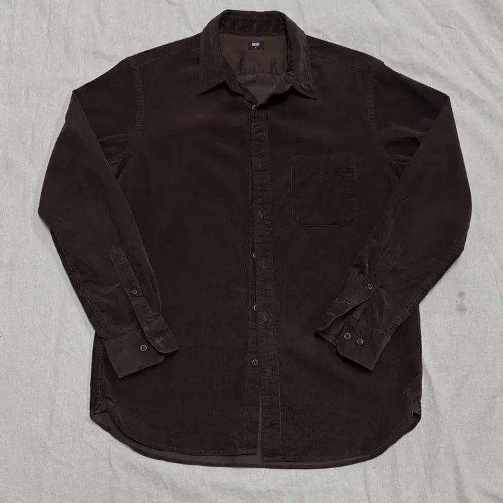 [SOLD OUT] 유니클로 코듀로이 브라운 셔츠 L