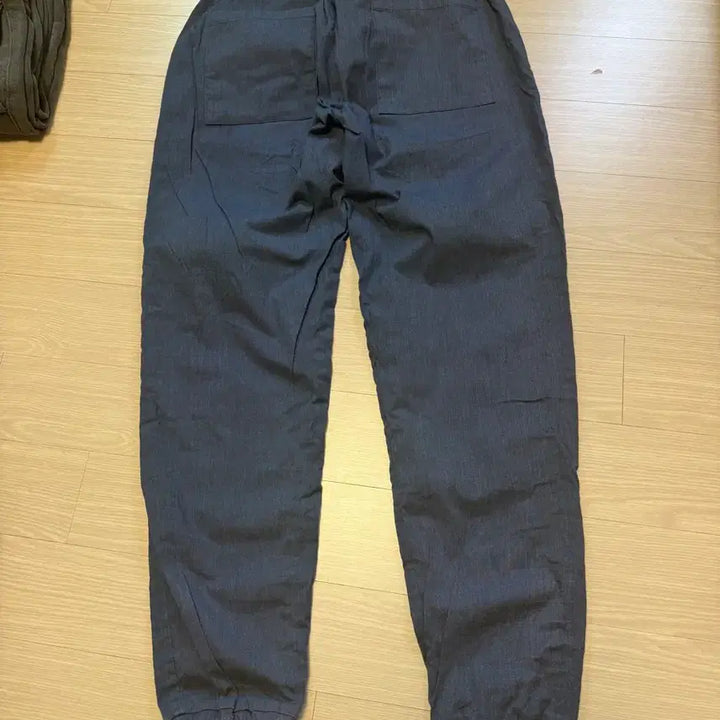 [BUNJANG] Choco Classic Linen Blend Jogger Pants (Navy, L) / 초코클래식 린넨 스판 조거 네이비 L