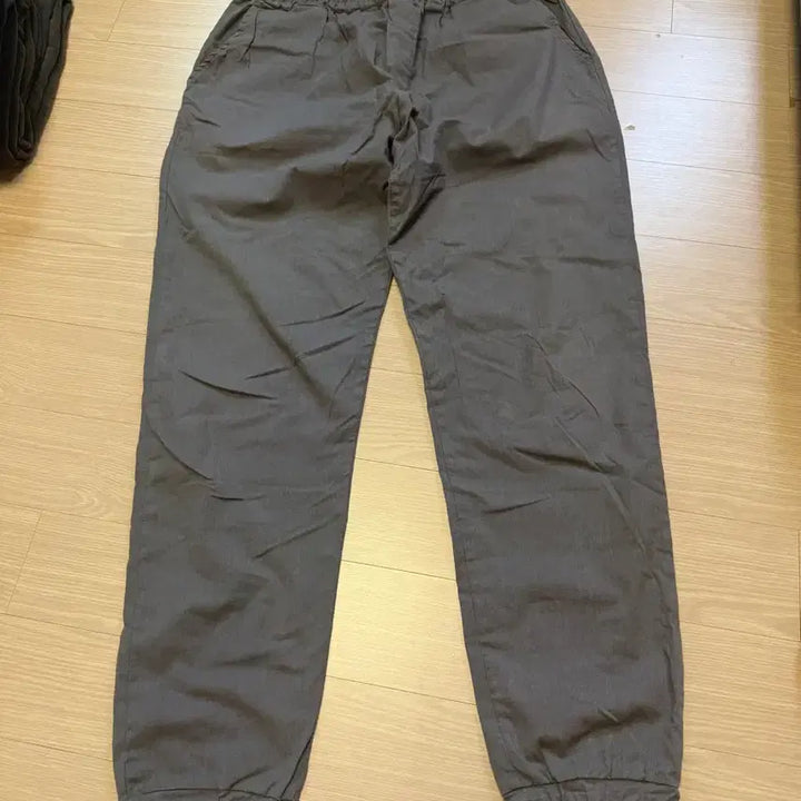 [BUNJANG] Choco Classic Linen Spandex Jogger Pants (Gray, L) / 초코클래식 린넨 스판 조거 그레이 L