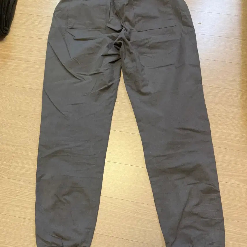 [BUNJANG] Choco Classic Linen Spandex Jogger Pants (Gray, L) / 초코클래식 린넨 스판 조거 그레이 L