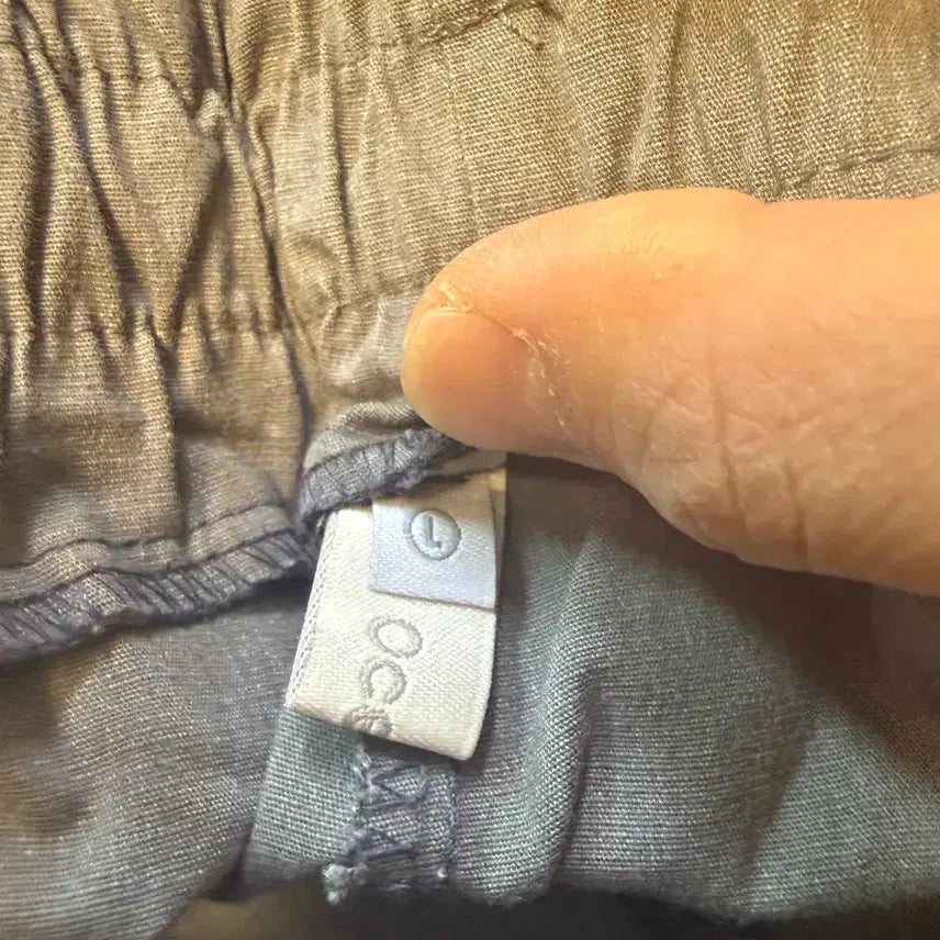 [BUNJANG] Choco Classic Linen Spandex Jogger Pants (Gray, L) / 초코클래식 린넨 스판 조거 그레이 L