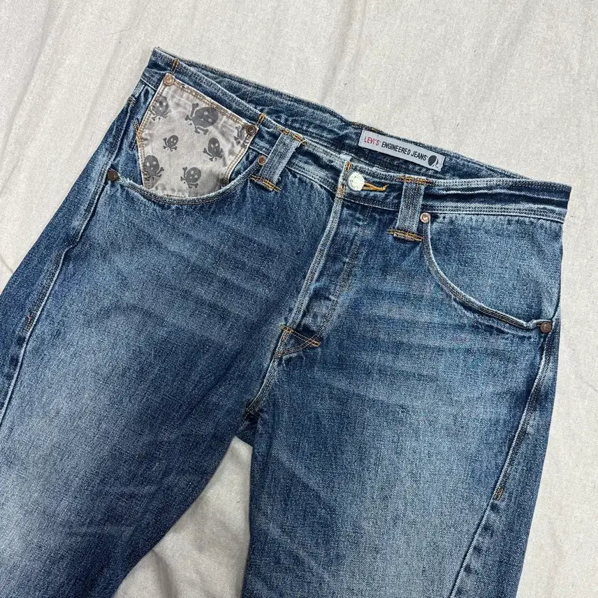 [SOLD OUT] 리바이스 엔진 해골포켓 데님팬츠 34