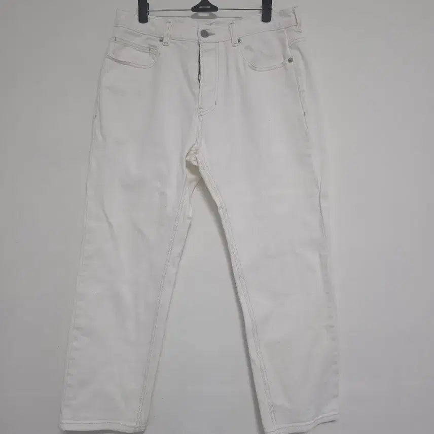 [SOLD OUT] 한섬 타임 화이트 데님 팬츠 일자핏 청바지 31인치