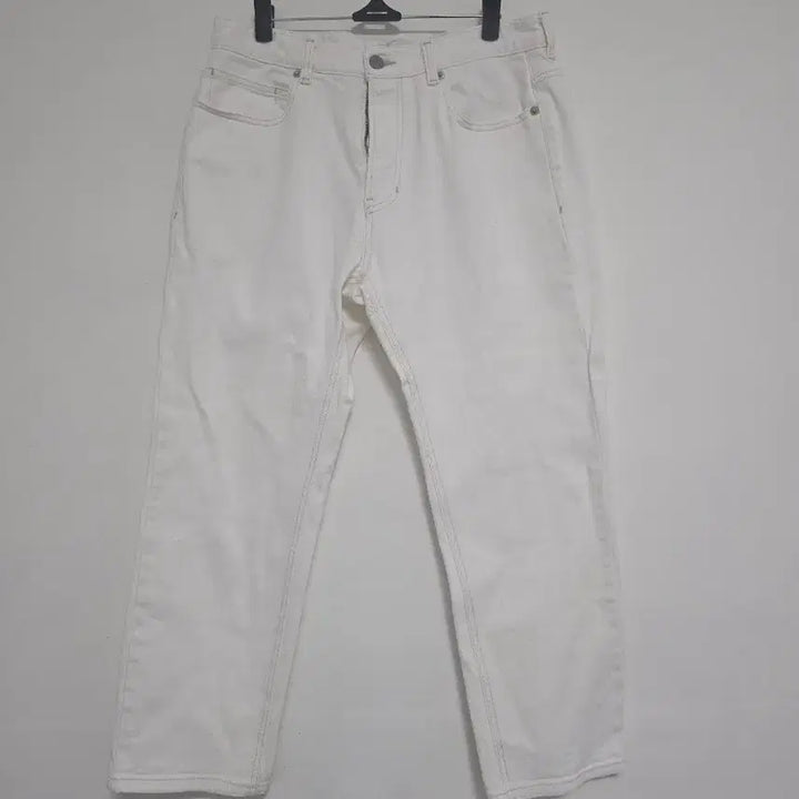 [SOLD OUT] 한섬 타임 화이트 데님 팬츠 일자핏 청바지 31인치