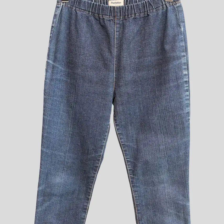[BUNJANG] Plantation Pleats Please Issey Miyake Banding Denim Leggings Pants (Women&