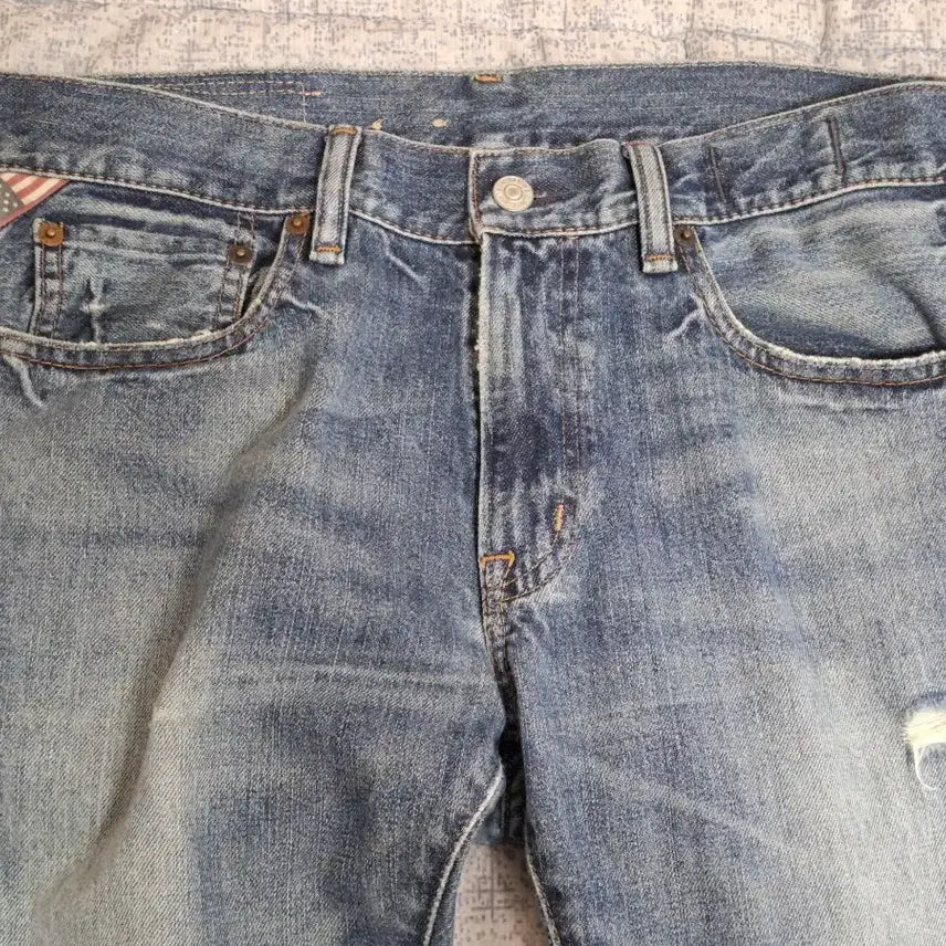 [BUNJANG] Ralph Lauren Golf Luxury American Flag Jeans Size 30 / (희귀템) 랄프로렌 골프 럭셔리 성조기 청바지 30