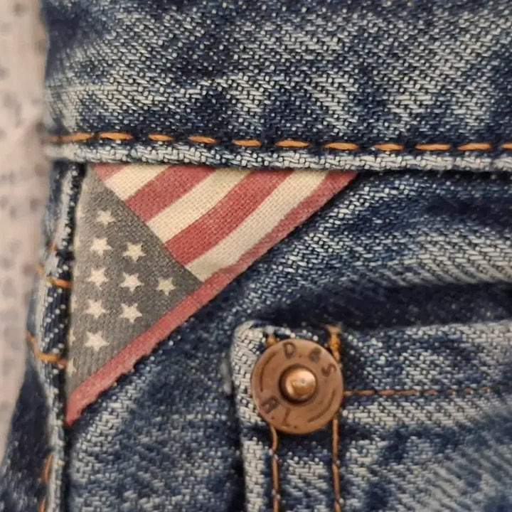 [BUNJANG] Ralph Lauren Golf Luxury American Flag Jeans Size 30 / (희귀템) 랄프로렌 골프 럭셔리 성조기 청바지 30