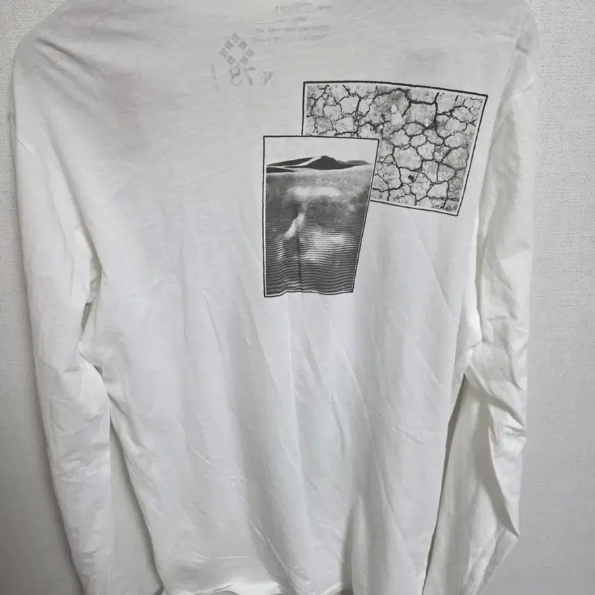 [SOLD OUT] [정품/M] 디젤 그래픽 롱슬리브 티셔츠 (레이어드 넥 디테일)