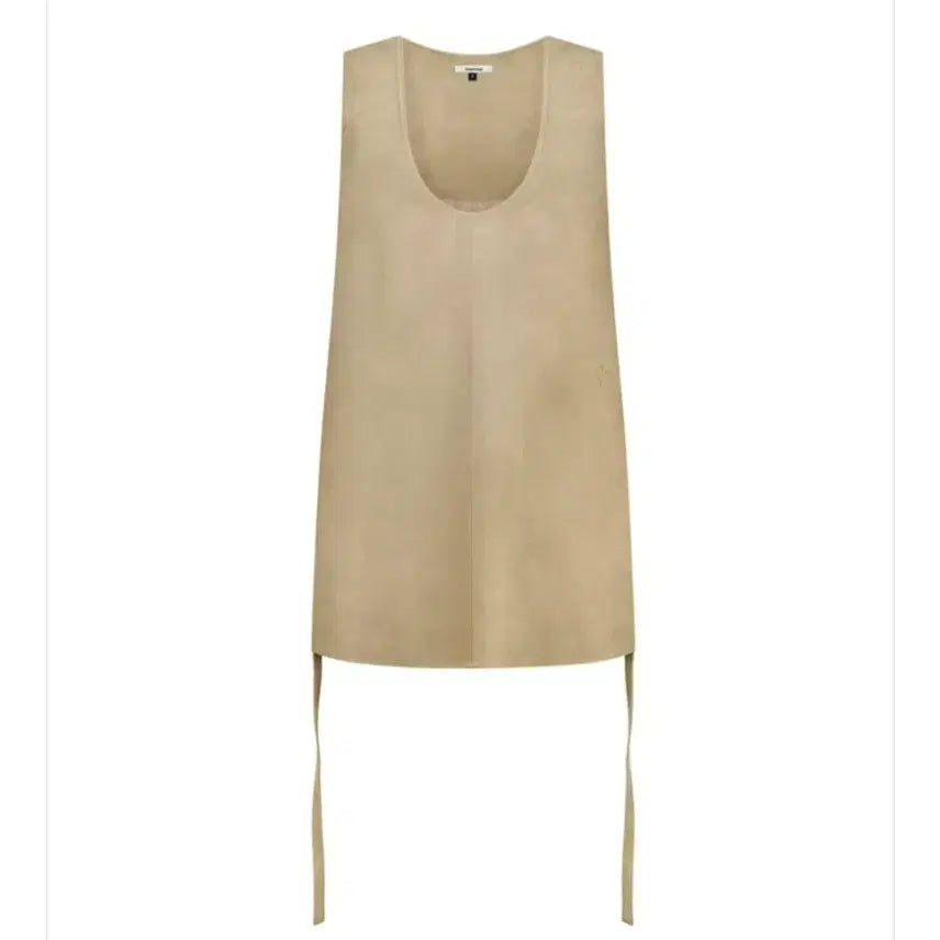 [BUNJANG] depound A-Line Suede Dress Beige / (새상품)depound A라인 스웨이드 원피스 베이지