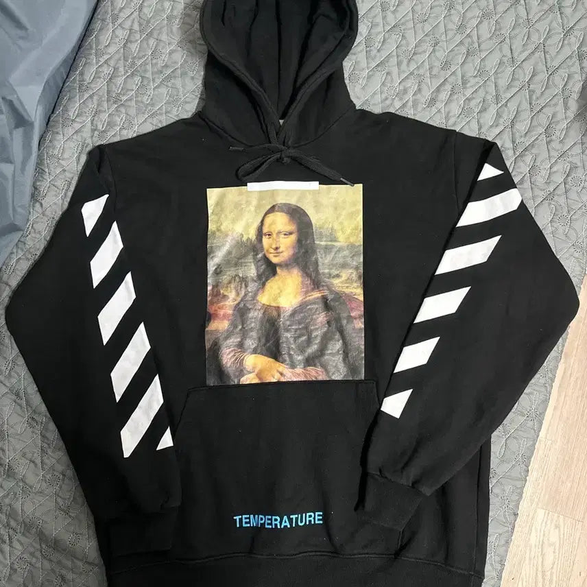 [BUNJANG] Off-White Mona Lisa Black Hoodie / 오프화이트 모나리자 블랙 후드티