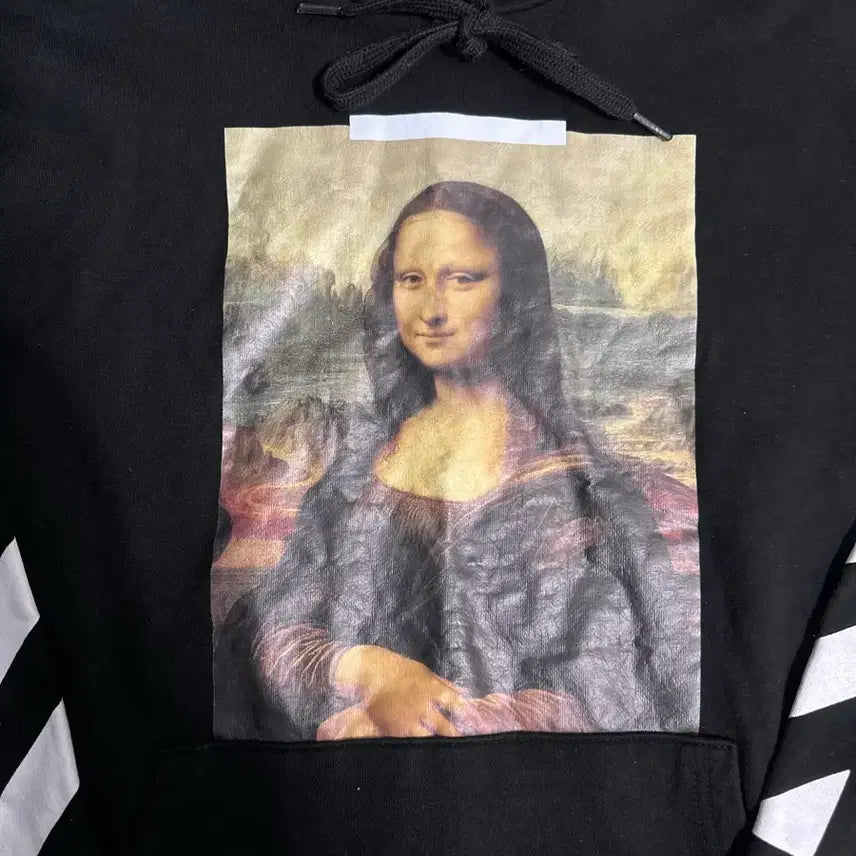 [BUNJANG] Off-White Mona Lisa Black Hoodie / 오프화이트 모나리자 블랙 후드티