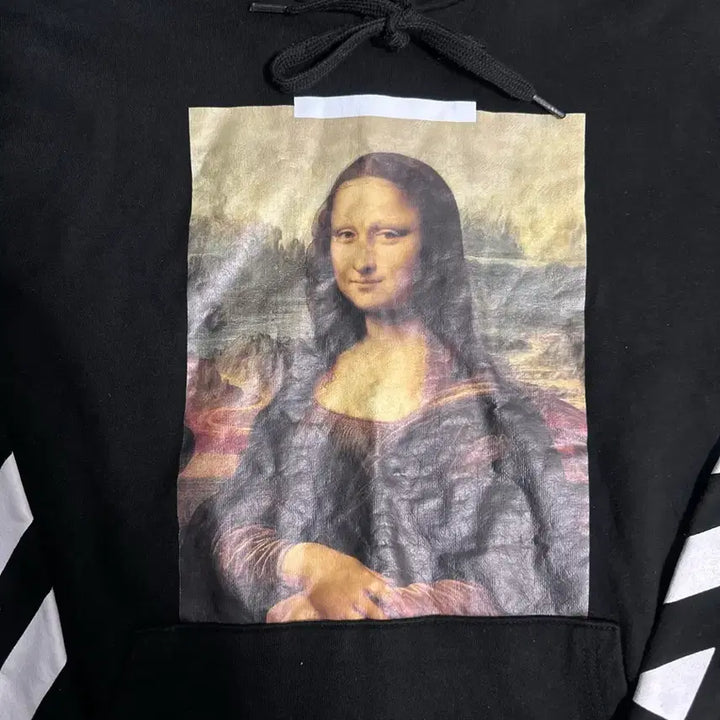 [BUNJANG] Off-White Mona Lisa Black Hoodie / 오프화이트 모나리자 블랙 후드티