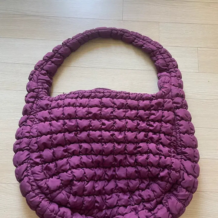 [BUNJANG] COS Purple Quilted Oversized Bag / COS 코스 퍼플 퀼팅 오버사이즈 가방