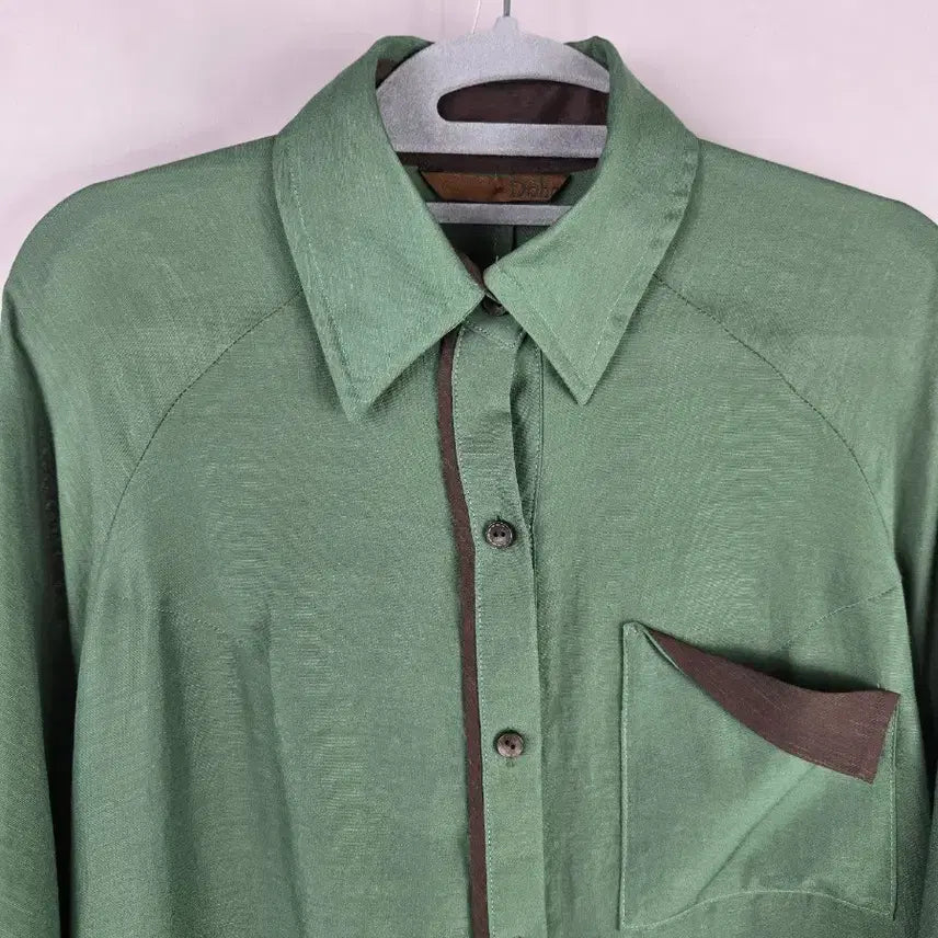 [SOLD OUT] [무료배송]도호 오버사이즈 돌먼 가오리 블라우스 그린