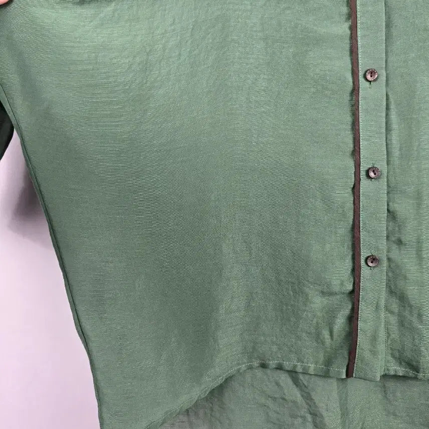 [SOLD OUT] [무료배송]도호 오버사이즈 돌먼 가오리 블라우스 그린